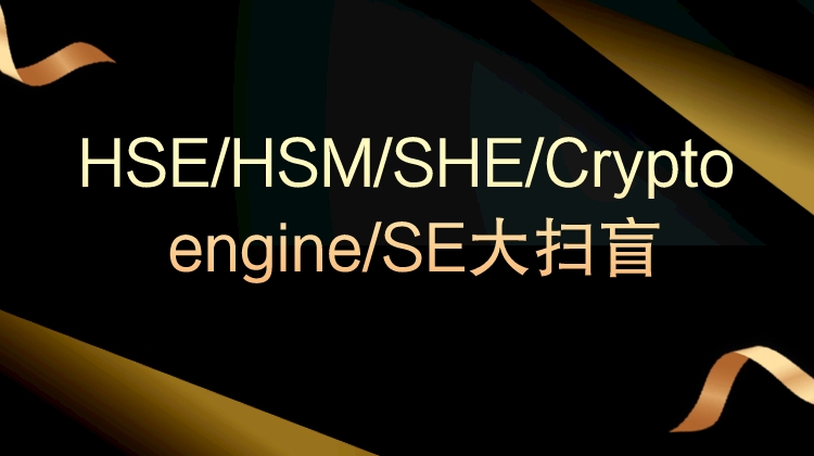 HSE/HSM/SHE/Crypto engine/SE大扫盲